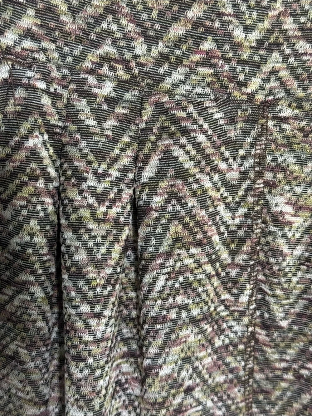 Free People Chevron Knit Joggers in Brown and Cream Size Small